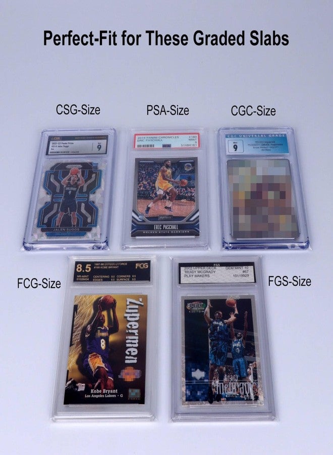 Rieton Graded Card Sleeves for PSA-Sized Slabs, Resealable Slab Card Sleeve Compatibile with PSA, CSG, CGC, FGS, FCG and Similar Sized Slabs(400pcs) - Image 2